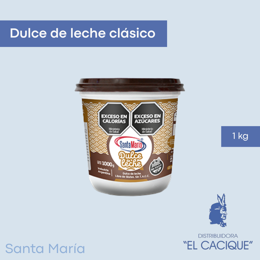 DULCE DE LECHE CLAS. X 1 KG. SANTA MARIA